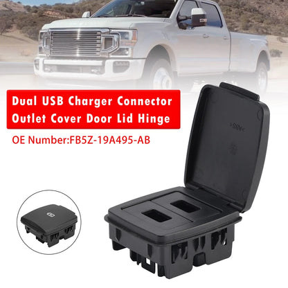 2 USB Charger Connector Covers FB5Z-19A495-AB for F-Super Duty Navigator (2016–2021)