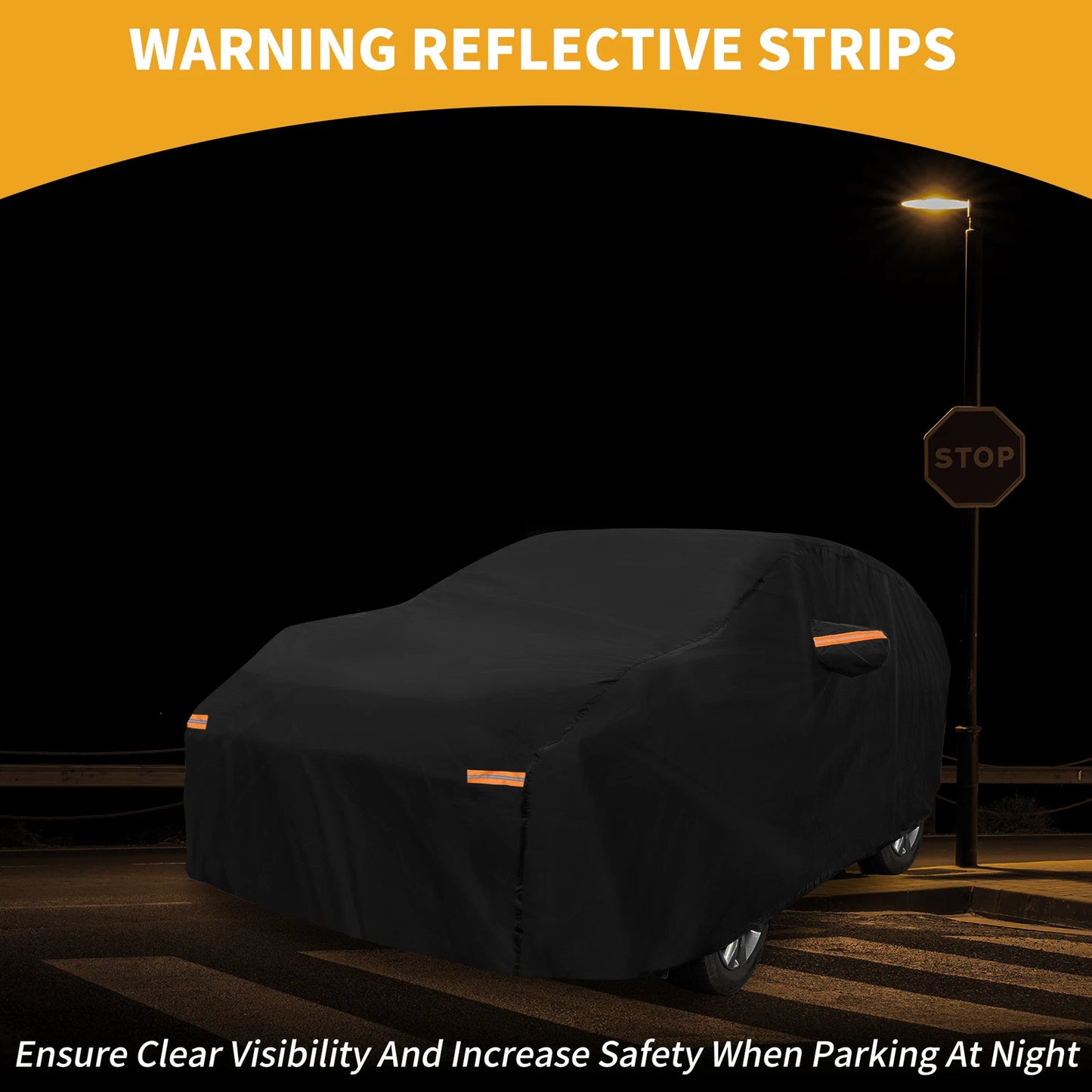 Waterproof Car Cover for Toyota Sienna (190T-PU, Black)