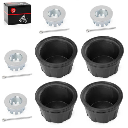 4x Wheel Center Cap w/ Nut for Honda Rancher 420 (2015–2024)