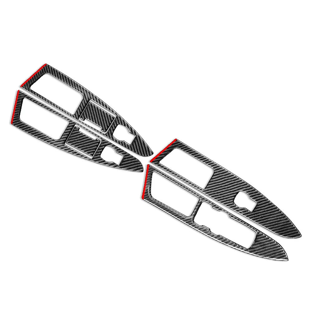 Carbon Fiber Window Lift Panel Switch Cover for Ford Fusion Mondeo (13-17)