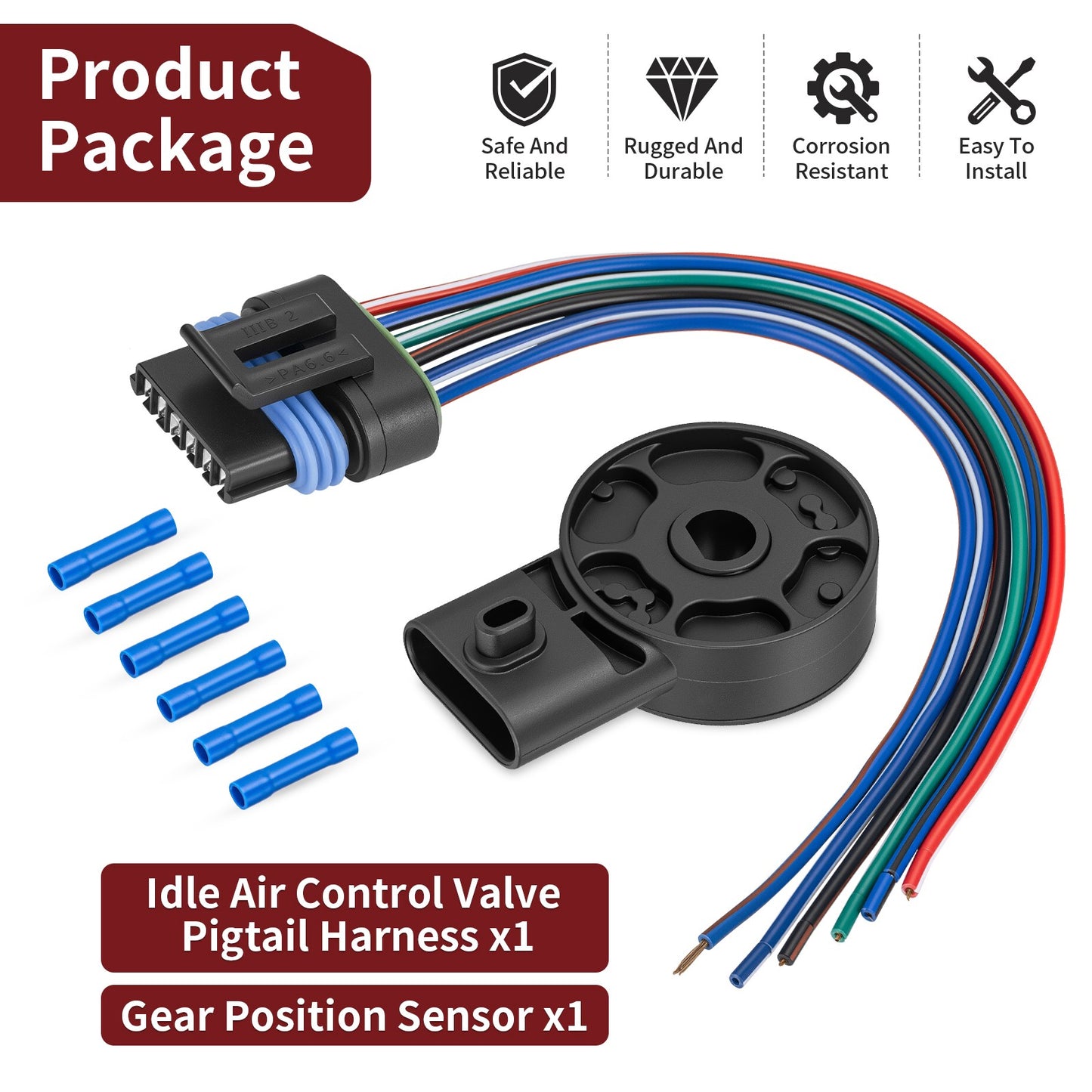 Gear Position Sensor with Pigtail Harness for Polaris Sportsman (2000–2014)