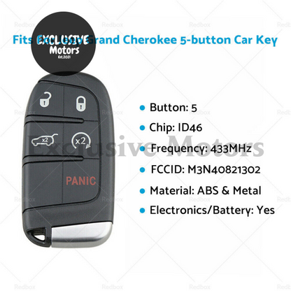 Smart Remote Key for Jeep Grand Cherokee (2014-2019)